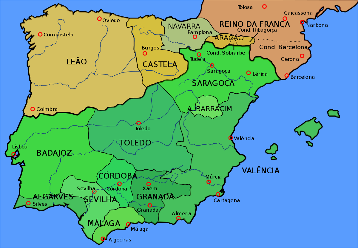 Portugal completo e Norte da Espanha - Península Ibérica e Marrocos