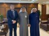 Visita as autoridades do SASO na Arábia Saudita
