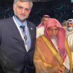 Ali Saifi CEO da Cdial Halal com H.E. Shiekh Dr. Saleh bin Humaid Advisor at the Royal Court Imam of the Grand Mosque